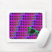 Awesome Achtzigs Sonnenbrille auf Purple Mousepad (Mit Mouse)
