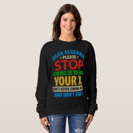 Awesome Algebra Complicated Math Apparel Sweatshirt (Vorne ganz)