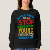 Awesome Algebra Complicated Math Apparel Sweatshirt (Vorderseite)