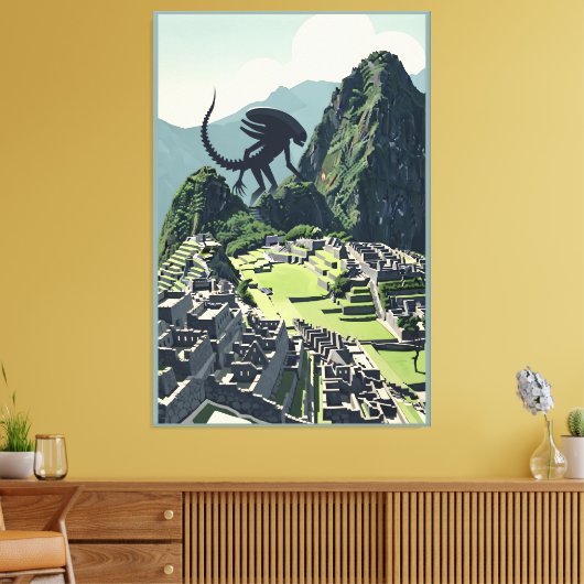 Awesome Alien Xenomorph parody Leinwanddruck (Insitu (Wohnzimmer))