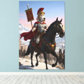 Awesome anthropomorphic Italian Spinone dog canvas Leinwanddruck (Insitu (Holzboden))