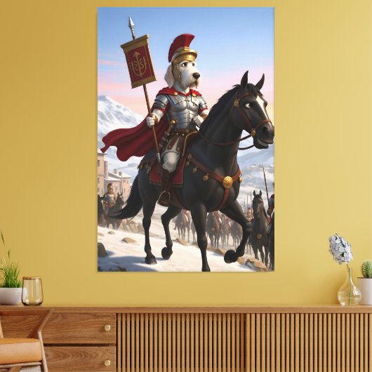 Awesome anthropomorphic Italian Spinone dog canvas Leinwanddruck (Insitu (Wohnzimmer))