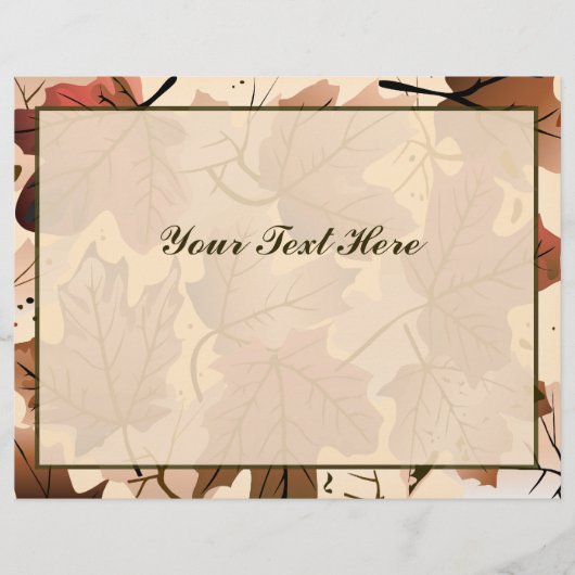 Awesome Autumn Leaves Personalized Flyer (Vorne)