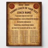 Awesome Basketball Coach Gift Ideas Player’s Names Fotoplatte (Vorderseite)