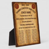 Awesome Basketball Coach Gift Ideas Player’s Names Fotoplatte (Seite)
