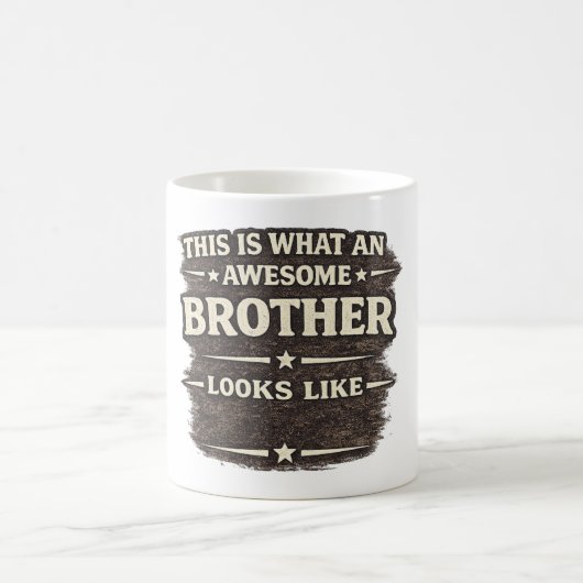 Awesome Brother Looks Like – Funny Quote Design Kaffeetasse (Mittel)