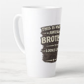 Awesome Brother Looks Like – Funny Quote Design Milchtasse (Linke Ecke)