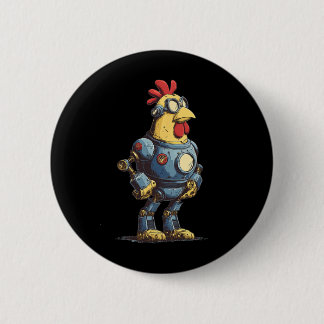 Awesome Chicken Robot For Future Animals Lovers  Button