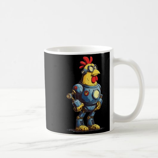 Awesome Chicken Robot For Future Animals Lovers Kaffeetasse (Rechts)