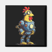 Awesome Chicken Robot For Future Animals Lovers Magnet (Vorne)