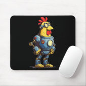 Awesome Chicken Robot For Future Animals Lovers Mousepad (Mit Mouse)