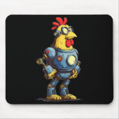 Awesome Chicken Robot For Future Animals Lovers Mousepad (Vorne)
