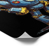 Awesome Chicken Robot For Future Animals Lovers Poster (Ecke)