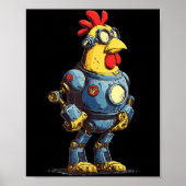 Awesome Chicken Robot For Future Animals Lovers  Poster (Vorne)