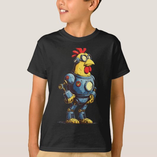 Awesome Chicken Robot For Future Animals Lovers  T-Shirt (Vorderseite)