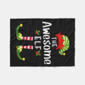 Awesome Christmas Elf Matching Pajama X-mas Party  Fleecedecke (Vorderseite (Horizontal))
