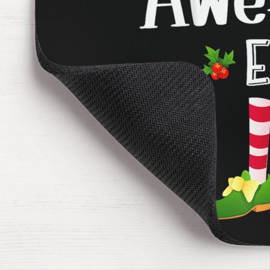 Awesome Christmas Elf Matching Pajama X-mas Party Mousepad (Ecke)