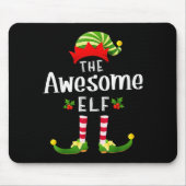 Awesome Christmas Elf Matching Pajama X-mas Party Mousepad (Vorne)