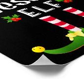 Awesome Christmas Elf Matching Pajama X-mas Party  Poster (Ecke)