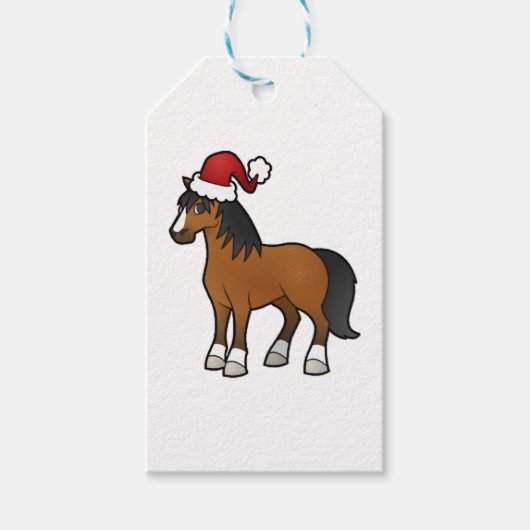 Awesome Christmas Horse Shirt Geschenkanhänger (Vorderseite)