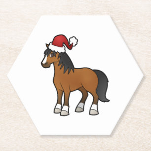 Awesome Christmas Horse Shirt Untersetzer