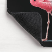 Awesome Cool Flamingo With Christmas Hat And Sungl Mousepad (Ecke)