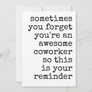 Awesome Coworker Thank You Appreciation Feiertagskarte