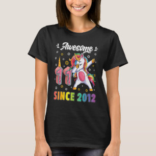awesome Dabbing Einhorn Geburtstag 11 Jahre altes  T-Shirt