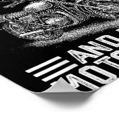 Awesome Dads Have Daughters And Ride Motorcycles F Poster (Ecke)