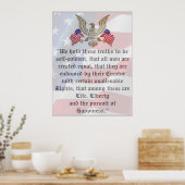 Awesome declaration of independence Patriotic Poster (Küche)