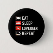 Awesome Deer Lover Creative Modern Design Button (Vorderseite)
