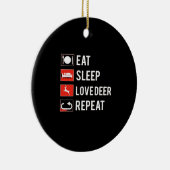 Awesome Deer Lover Creative Modern Design Ornament (Rechts)