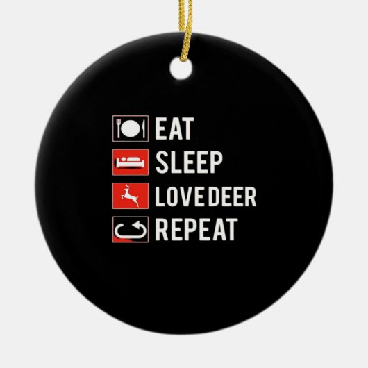 Awesome Deer Lover Creative Modern Design Ornament (Vorne)