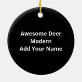 Awesome Deer Lover Creative Modern Design Ornament (Hinten)