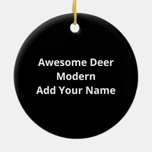 Awesome Deer Lover Creative Modern Design Ornament (Hinten)