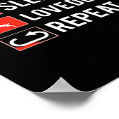 Awesome Deer Lover Creative Modern Design Poster (Ecke)