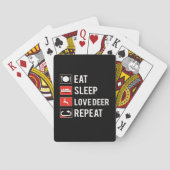Awesome Deer Lover Creative Modern Design Spielkarten (Rückseite)