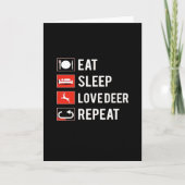 Awesome Deer Lover Creative MoFolded Greeting Card Karte (Vorderseite)