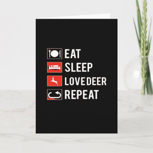 Awesome Deer Lover Creative MoFolded Greeting Card Karte (Vorderseite)