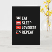 Awesome Deer Lover Creative MoFolded Greeting Card Karte (Gelbe Blume)