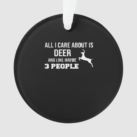 Awesome Deer Lover Minimal Retro SAcrylic Ornament (Vorderseite)