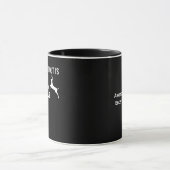 Awesome Deer Lover Minimal Retro Style Mug Tasse (Zentrum)