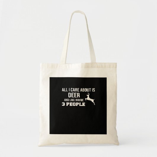 Awesome Deer Lover Minimal Retro Style Tote Bag Tragetasche (Vorne)
