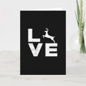 Awesome Deer Lover Trendy AestFolded Greeting Card Karte (Vorderseite)