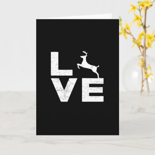 Awesome Deer Lover Trendy AestFolded Greeting Card Karte (Gelbe Blume)
