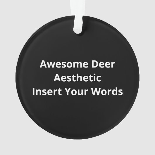 Awesome Deer Lover Trendy AesthetiAcrylic Ornament (Rückseite)