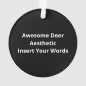 Awesome Deer Lover Trendy AesthetiAcrylic Ornament (Rückseite)