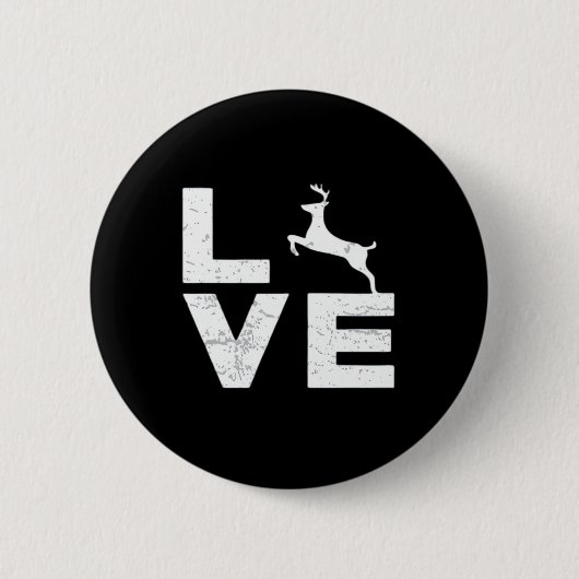 Awesome Deer Lover Trendy Aesthetic Design Button (Vorderseite)