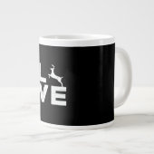 Awesome Deer Lover Trendy Aesthetic Design Jumbo-Tasse (Vorderseite Rechts)