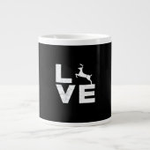 Awesome Deer Lover Trendy Aesthetic Design Jumbo-Tasse (Vorderseite)